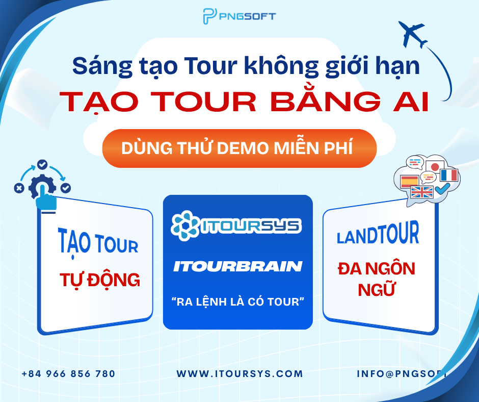 Tạo tour bằng AI - itoursys phần mềm quản trị du lịch thông minh 